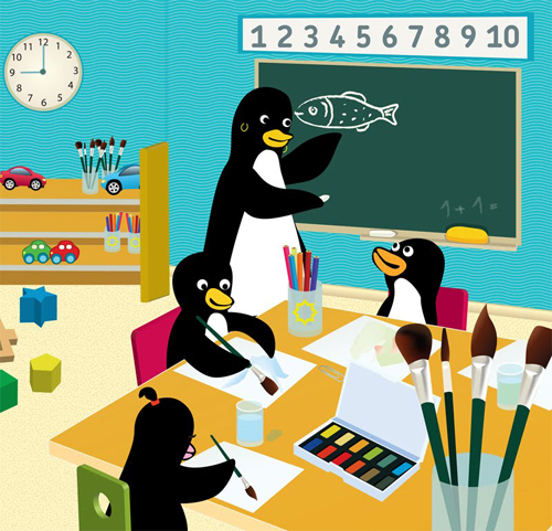 Illustratsioonid lasteajakirjale Mesimumm